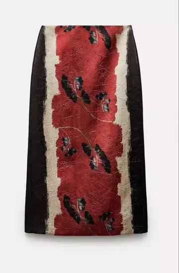 ZARA: collection 플라워 타이트 스커트