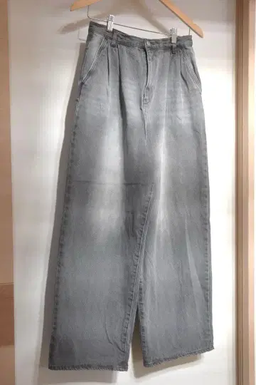 데님 팬츠 빈티지 그레이