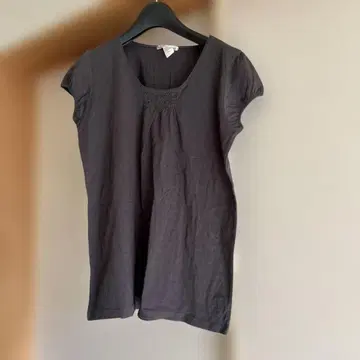 봉쁘앙 퍼플 브라운 티셔츠