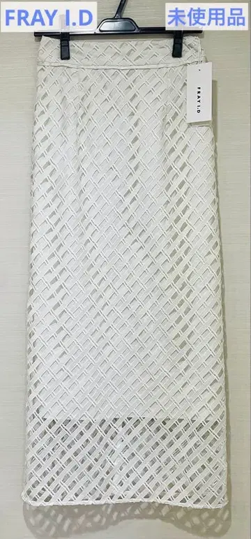 FRAY I.D 자수 레이스 컷 스커트