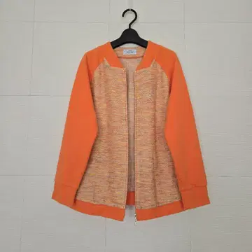 to the angel 오렌지 트위드 티셔츠 가디건