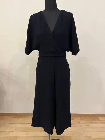 네이비 반팔 랩 원피스 벨트 포함