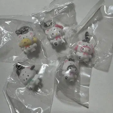 산리오 메지루시 액세서리 복슬복슬 스노우 5종 세트