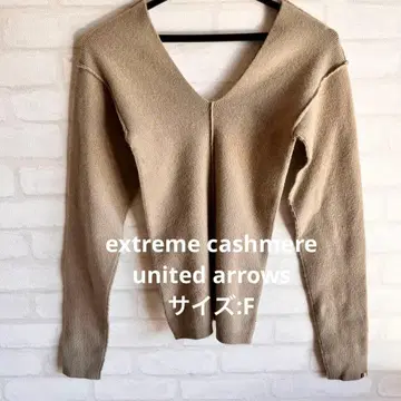extreme cashmere united arrows V넥 니트