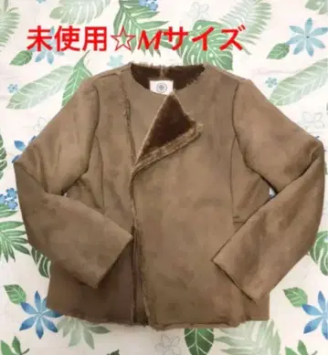 가격 인하 미사용품 르농큐르 멋진 브라운 컬러 보아 자켓 M 사이즈