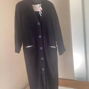 Joel Robuchon & gelato pique 블랙 롱가디건