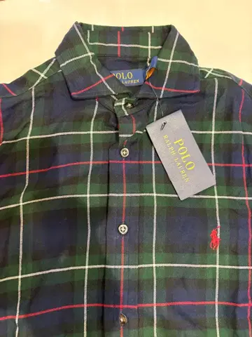 [ 택 포함 시착만 한 상품 ] 랄프 로렌 체크 긴팔 셔츠