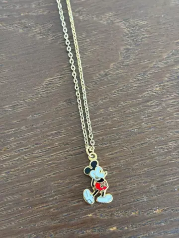 레어 1980년대 미키마우스 빈티지 목걸이 각인 있음 레트로 쇼와