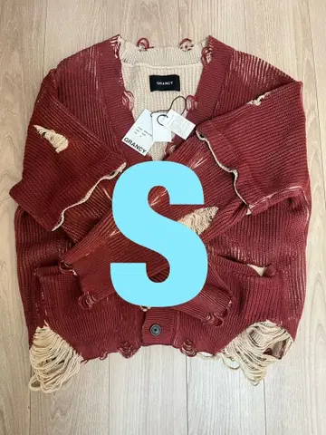 GRANCY 가디건 레드 S