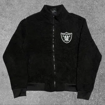NFL RAIDERS 레이더스 플리스 자켓 블랙 보아 자켓