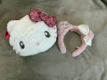 유니버설 USJ 키티 머리띠 미니백