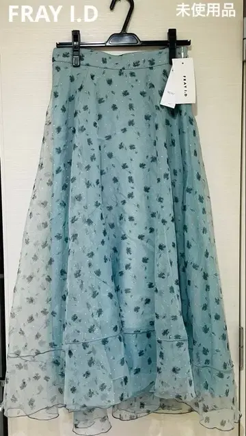 FRAY I.D 플라워 자수 스커트