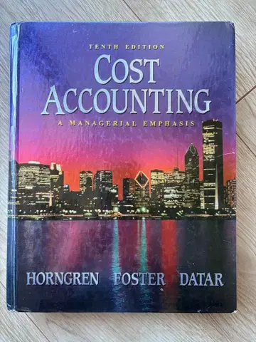 Cost Accounting 미국 대학 교과서