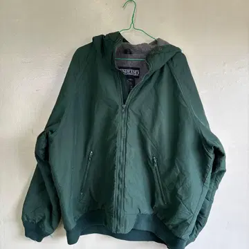 Lands' End 나일론 플리스 후디 소매 데미지