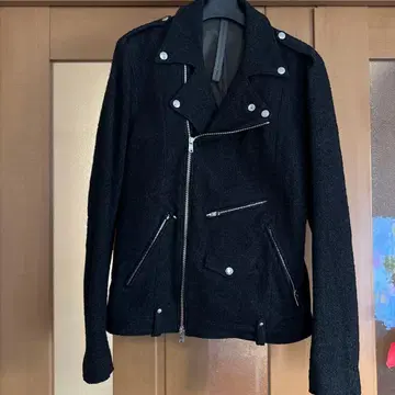 STRUM 더블 라이더 자켓 블랙