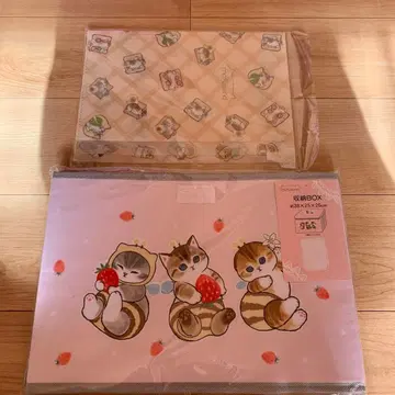 모프 샌드 수납 박스 핑크 클리어 파일