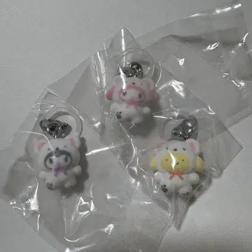 산리오 메지루시 액세서리 복슬복슬 스노우 3종 세트