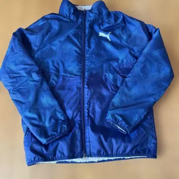 PUMA 네이비 메쉬 자켓 리버서블