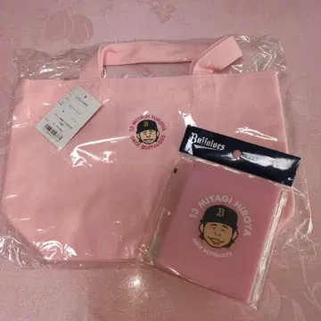 오릭스 미야기 히로야 군 미니 토트 & 거울