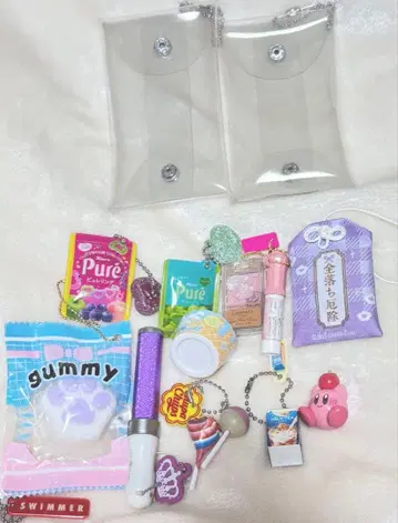 가챠 파우치 키링 캔메이크 퓨레구미 외 마스코트 덕질