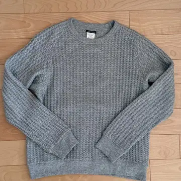 SUNNY SPORTS 그레이 팝콘 니트 스웨터 M 서니 스포츠