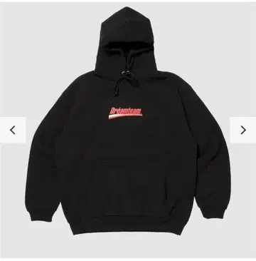 Dreamteam 블랙 후드 부착 후드티 XXL