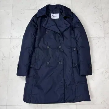아쿠아 스큐텀 더블 브레스트 다운 코트 네이비 M 사이즈