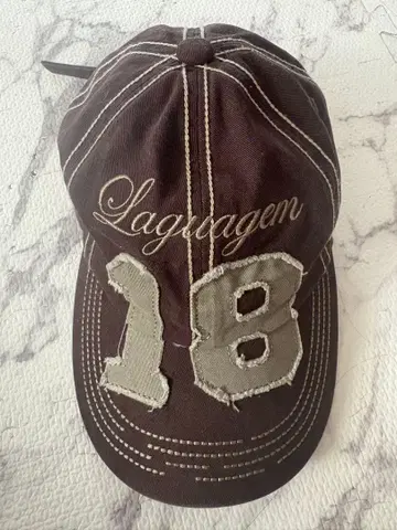 LAGUA GEM 넘버 스티치 캡