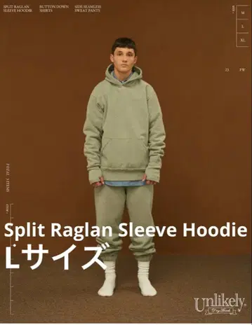 unlikely Split Raglan Sleeve Hoodie 후드티