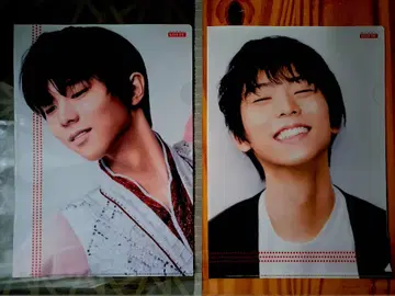 하뉴 유즈루 LOTTE 콜라보 클리어 파일 2종 세트