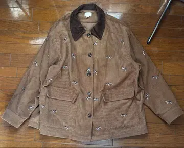 H&M 코튼 코듀로이 자켓 강아지 L 사이즈