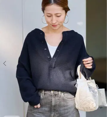 FRAMeWORK 카노코 2WAY 헨리 니트