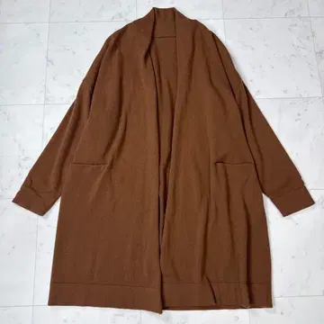 레리안 캐시미어 롱 가디건 브라운 사이즈 9 원사이즈