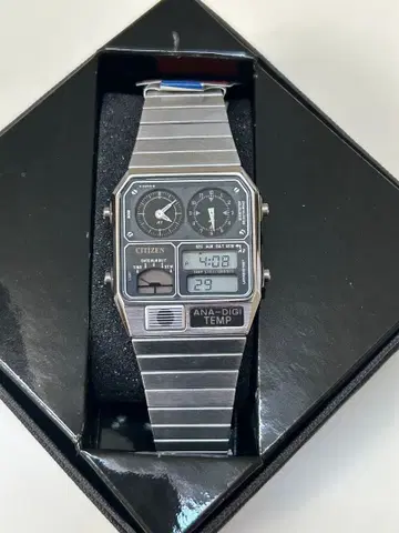 CITIZEN ANA-DIGI TEMP 스테인리스 시계