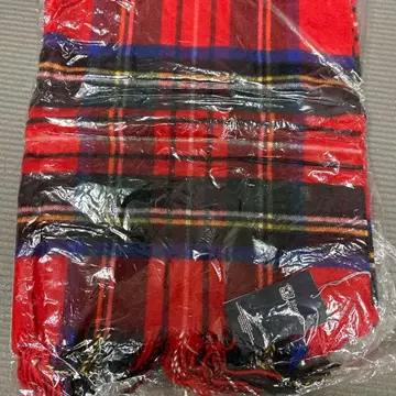 [미사용 새상품] 존스톤스 체크 무늬 스톨/숄