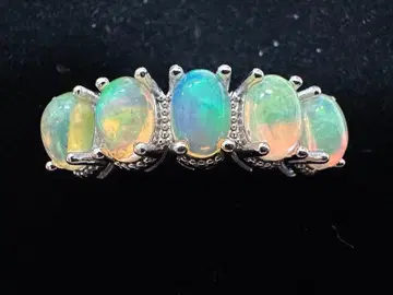 실버 925 대형 오팔 반지