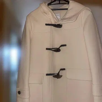 MACPHEE 크림색 롱 더플 코트