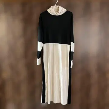 하이넥 롱 원피스