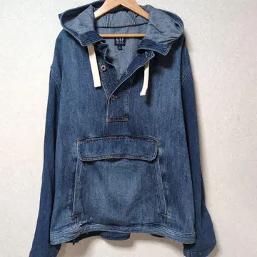 GAP 데님 후드 풀오버