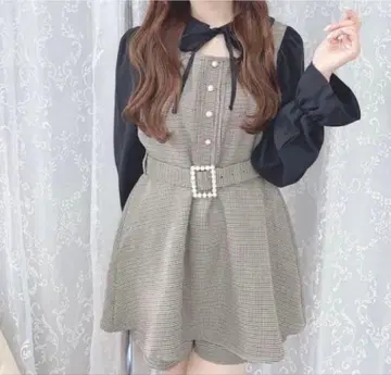 evelyn 초커 올인원 셋업 원피스