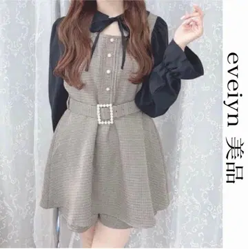 evelyn 초커 올인원 셋업 원피스