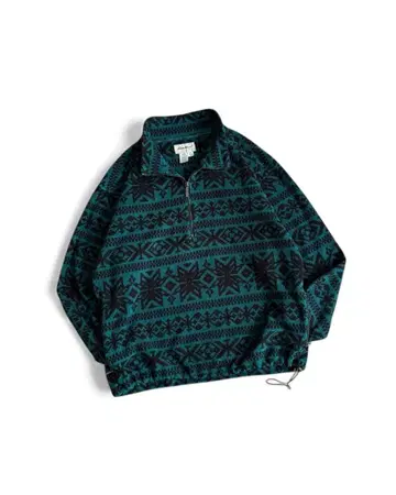 90s EddieBauer half zip fleece jacket