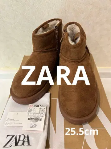 새상품급 ZARA 스웨이드풍 어그 부츠 25.5