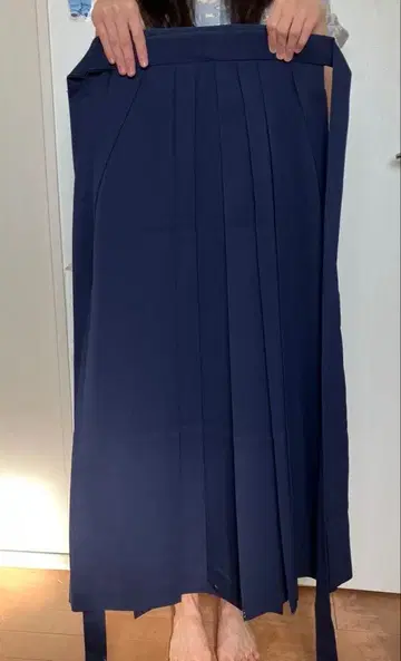 하카마 졸업식 네이비 컬러 심플