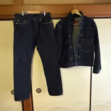 스튜디오 다치산 GODZILLA JEANS 18oz 데님 세트