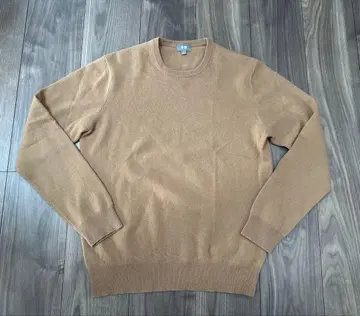 UNIQLO 유니클로 남성용 캐시미어 100% 스웨터 니트 카멜 M