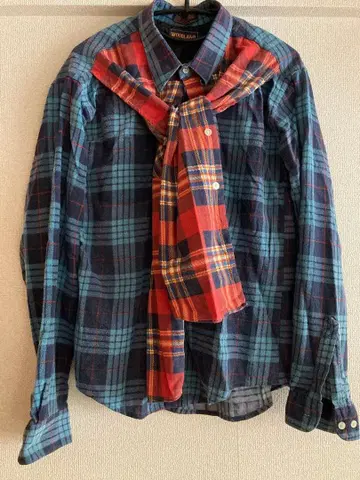 70s~80s WOODLAND 플란넬 셔츠 절개 리메이크