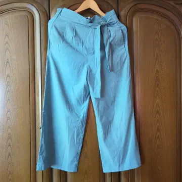 URBAN RESEARCH 리본 포함 와이드 팬츠 리본 팬츠 하의