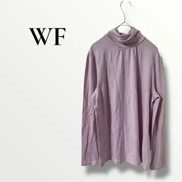 새상품 WF 울팩토리 울 100% 긴팔 티셔츠 하이넥