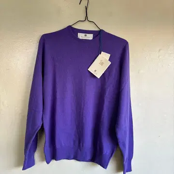 BALLANTYNE 100% 캐시미어 니트 스웨터 보라색